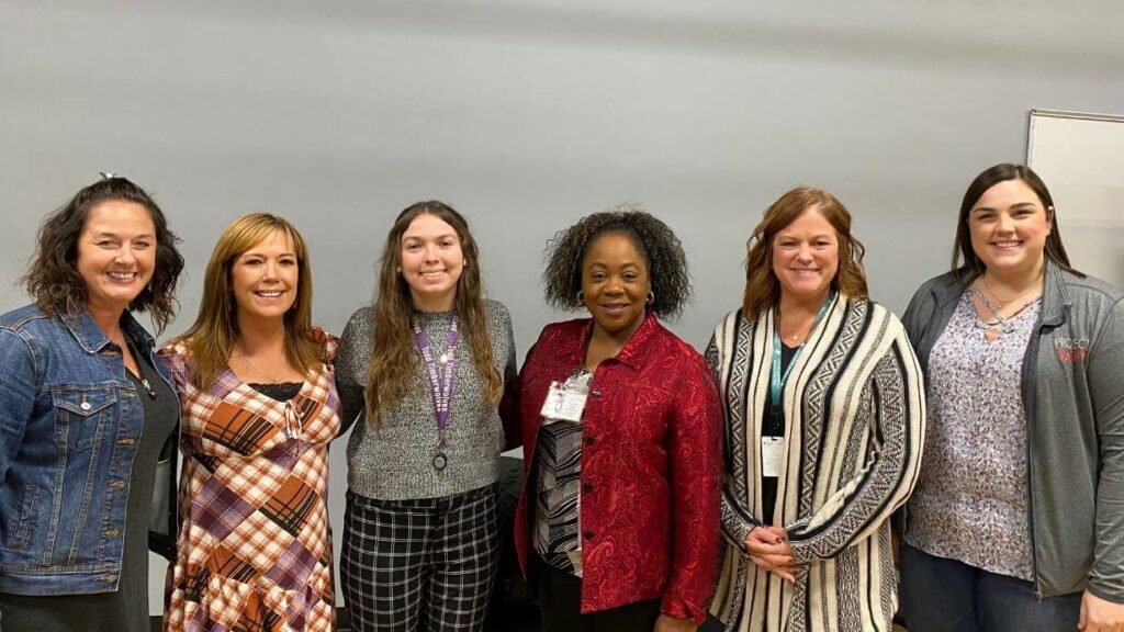 The panel consisted of: Sara Schmacher, Community Action; Robin Stuht, School District of Beloit; Whitney Klein-Avery, Todd Elementary; Tammie King-Johnson, Family Promise Beloit; Kelly Bedessem, City of Janesville; Hannah Haakenson, Project 16:49; and Ian Hedges, Heatlthnet (not pictured).